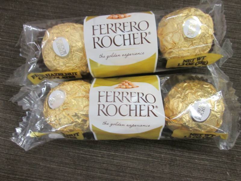 lot 295 image: 12 -1.3 oz Ferrero Rocher Candies...