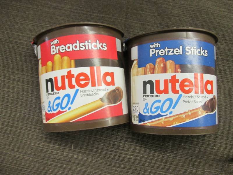 lot 303 image: 12- 1.8 oz Nutella with Breadsticks...