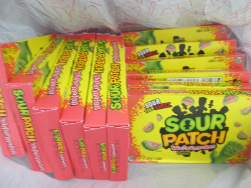 lot 316 image: 12- 3.5 pks Sour Patch Kids...