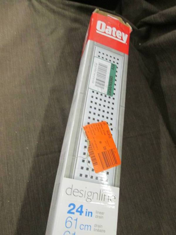 lot 352 image: Oatey Designline 24 in. SS Linear D...