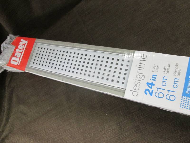 lot 353 image: Oatey Designline 24 in. SS Linear D...