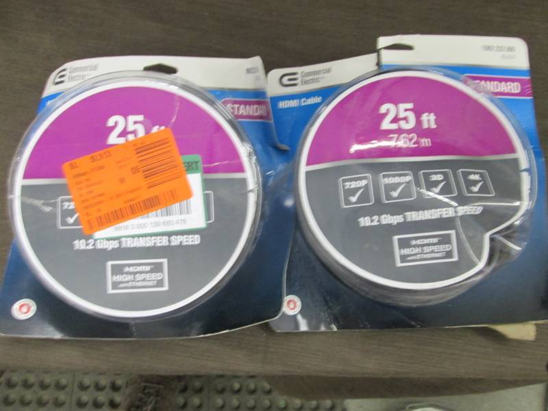 lot 374 image: 2 Commercial Electric 25 ft. Standa...