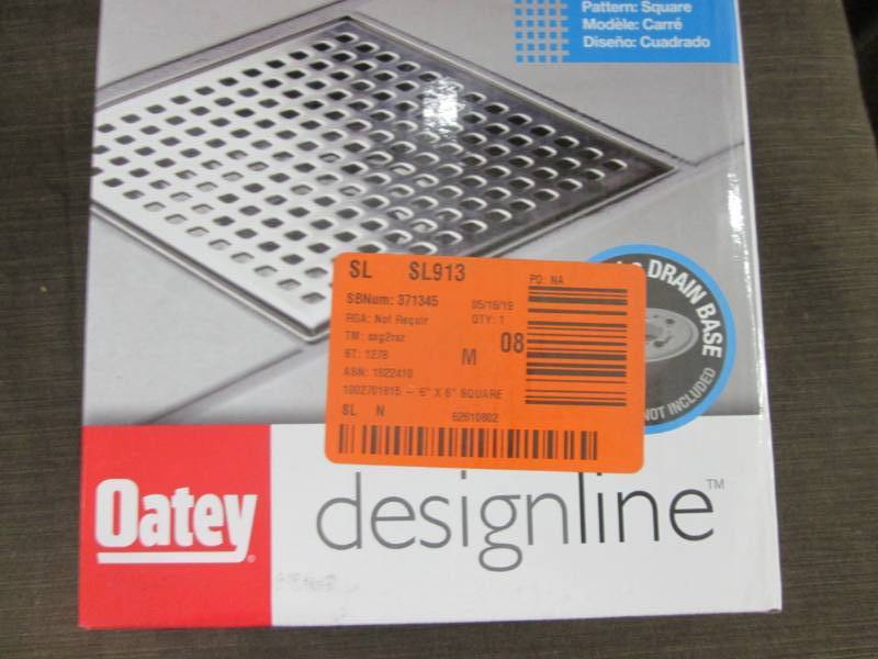 lot 389 image: Oatey Designline 6 in. x 6 in. Squa...