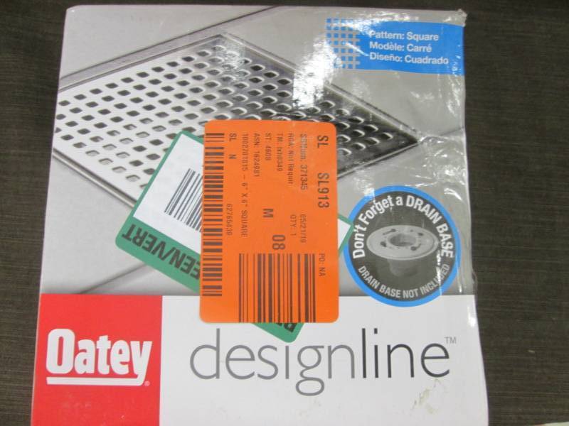 lot 390 image: Oatey Designline 6 in. x 6 in. Squa...