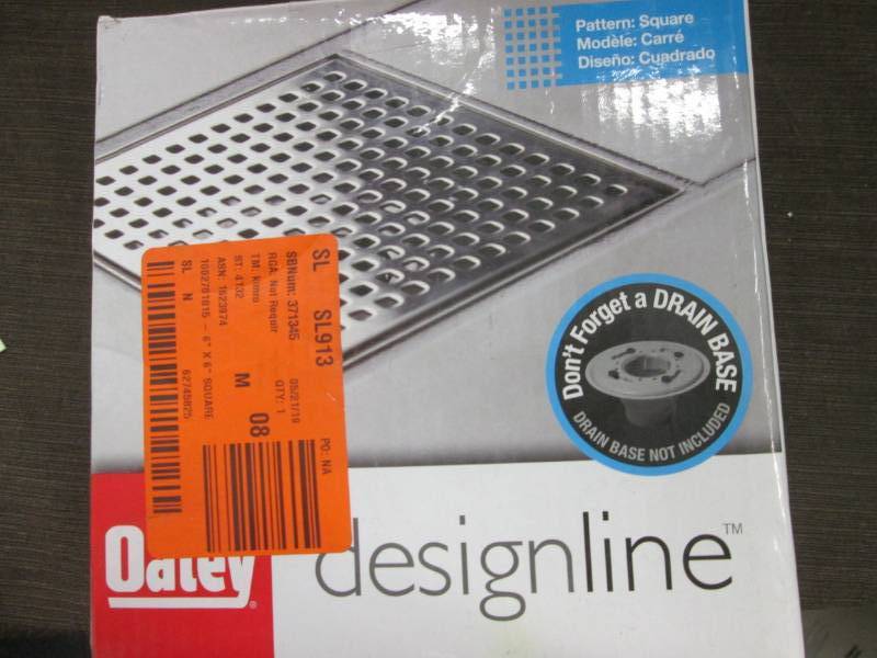 lot 391 image: Oatey Designline 6 in. x 6 in. Squa...