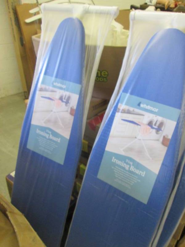 lot 417 image: Lot of 2 Whitmor Mesh Ironing Board...