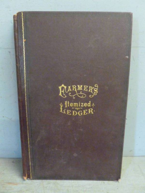 lot 62 image: Antique Farmers Ledger
