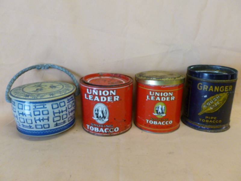 lot 132 image: Vintage Tobacco Cans