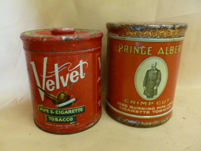 lot 133 image: Vintage Tobacco Cans