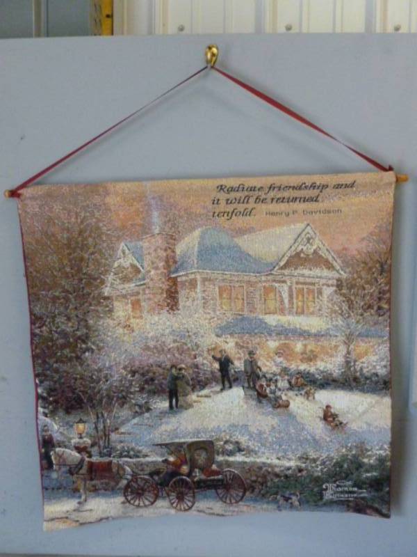 lot 151 image: Thomas Kinkade Tapestry