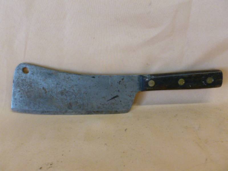 lot 162 image: Vintage Cleaver Knife