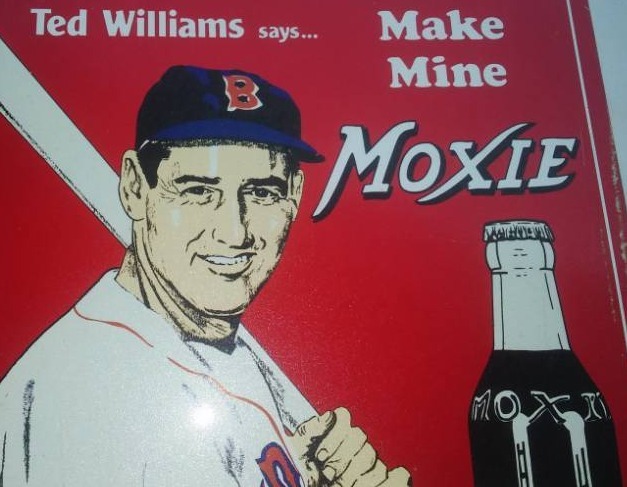 lot 51 image: Moxie original pop - Ted Williams metal sign