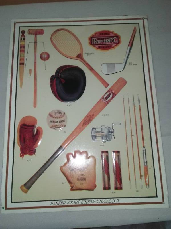 lot 113 image: Metal sign - Parker Sports Supply