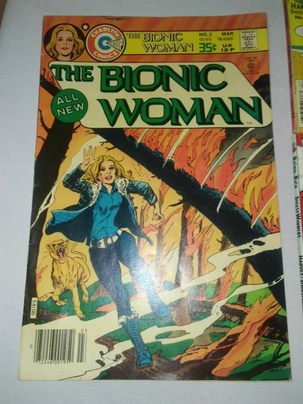 lot 143 image: Bionic Woman, issue 3 comic book. 8 Richie Rich comic magazines.
