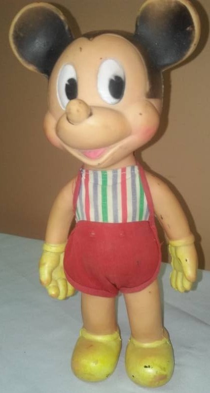 lot 151 image: Rare vintage original Mickey Mouse - rubber