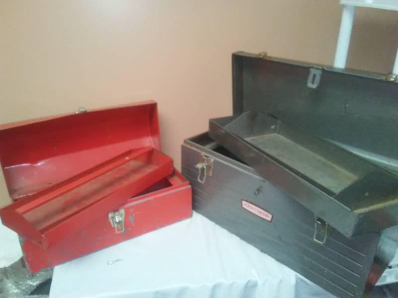 lot 161 image: Vintage toolboxes - 2.