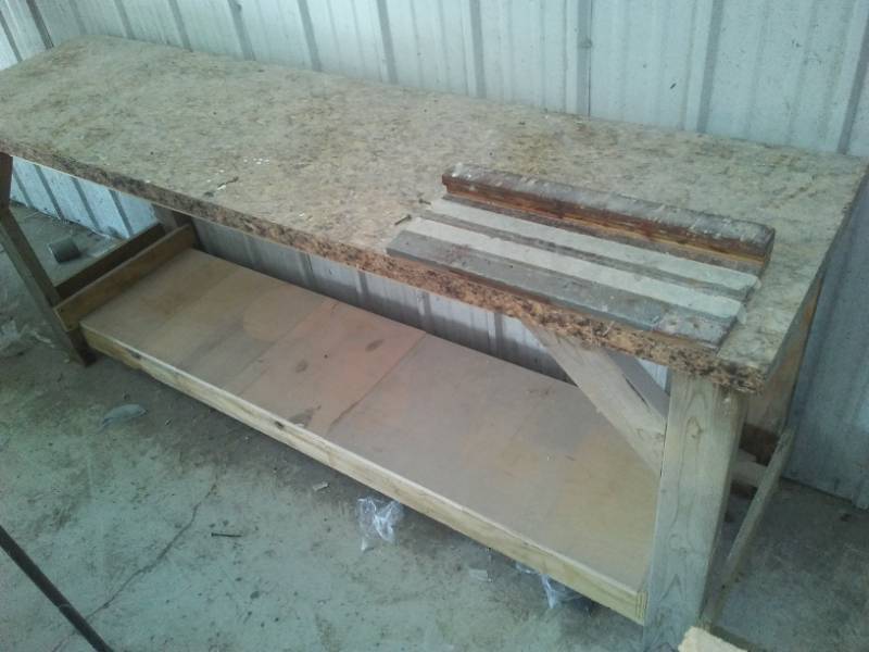 lot 240 image: Workbench 6 and 12 feet in length.