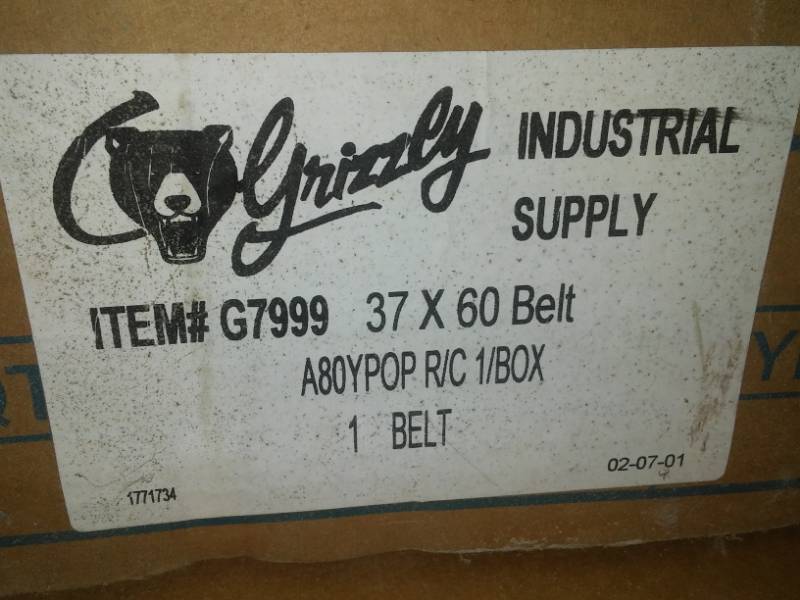 lot 243 image: Grizzly Industrial Supply 80 grit.