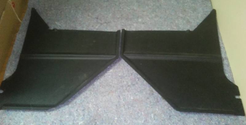 Two left and right kick panels - excellent, black. Original