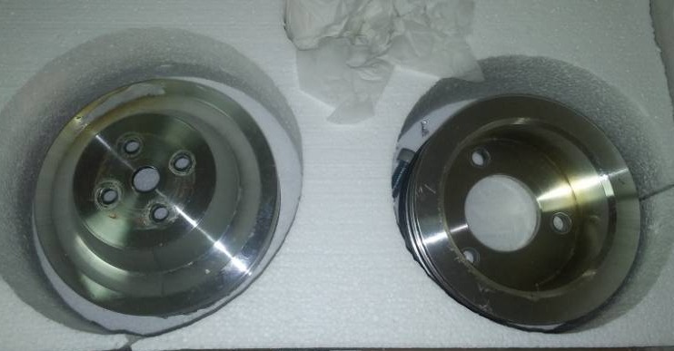 Aluminum pulleys - March aluminum  Very good condition.