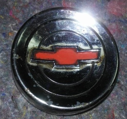 Original Chevy Bow Tie Chrome Circle.