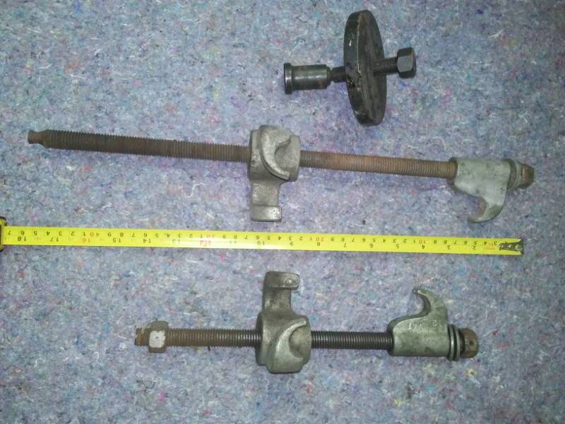 Automotive tools - spring tensioners, compressors plus balancer.
