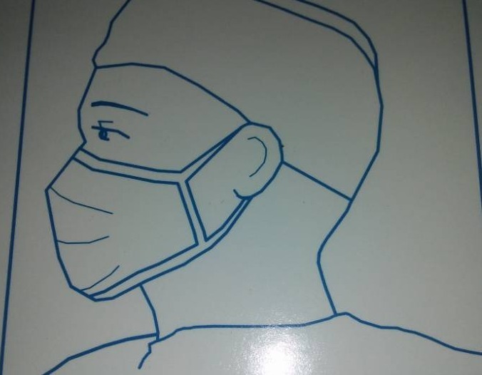 lot 238 image: 6 boxes inside - guard isolation masks for sealed - 50 each,
