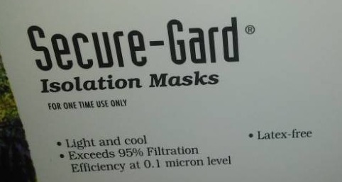 lot 296 image: Sani melt II melt away bags about 40, isolation masks (approx. 90), 20 Emesis bags