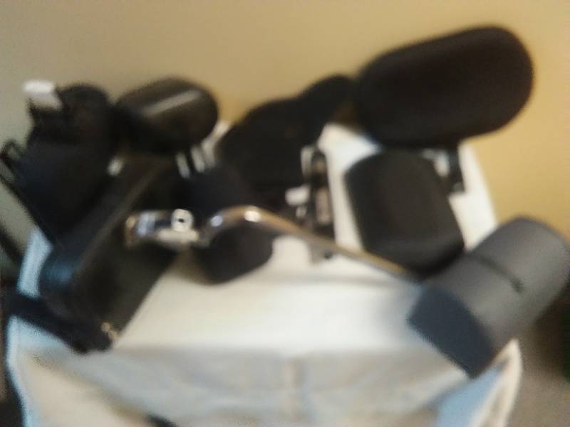 lot 311 image: Varierty  of headrests and pads for wheelchairs. Big dollar lot.