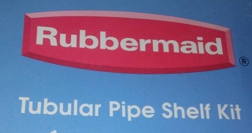 lot 209 image: Rubbermaid Shelf, Levelor curtain rods.