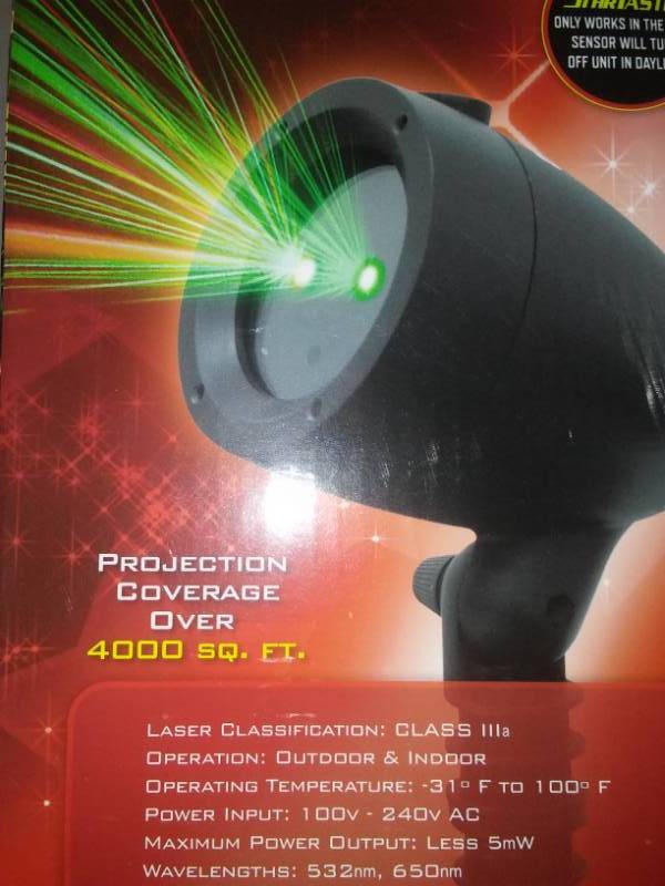 lot 132 image: New startastic laser projection