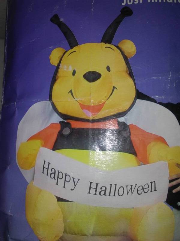 lot 142 image: Two large Halloween blow up . Disney.