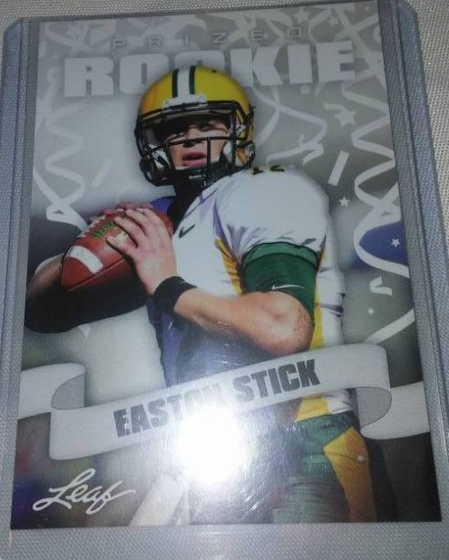 lot 122 image: 2 Easton Stick rookie cards.