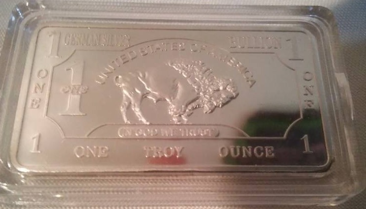 lot 189 image: NDSU Bison one troy ounce German fine silver