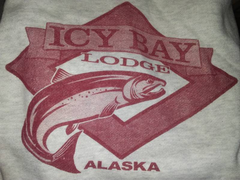 lot 281 image: 2 mens XL sweatshirts. Alaska Fishing & Fargo Force