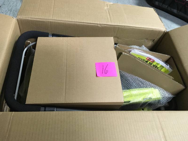 lot 16 image: RYOBI 13 in. 11 Amp Corded Electric Walk Behind Push Mower in good condition