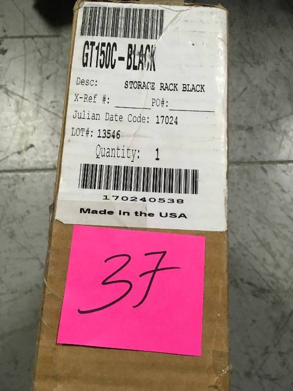 lot 37 image: GT150C-BLACK STORAGE RACK BLACK in good condition