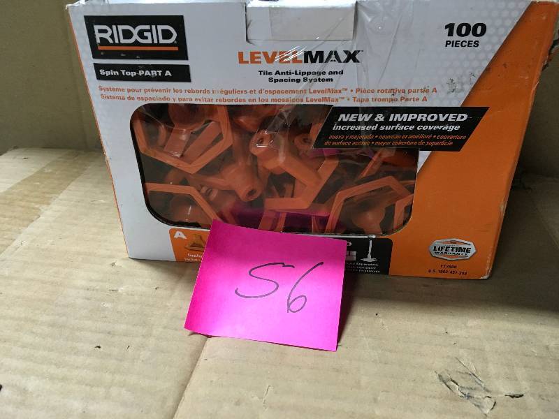 lot 56 image: RIDGID LevelMax Anti-Lippage and Spacing System Top Only in good condition