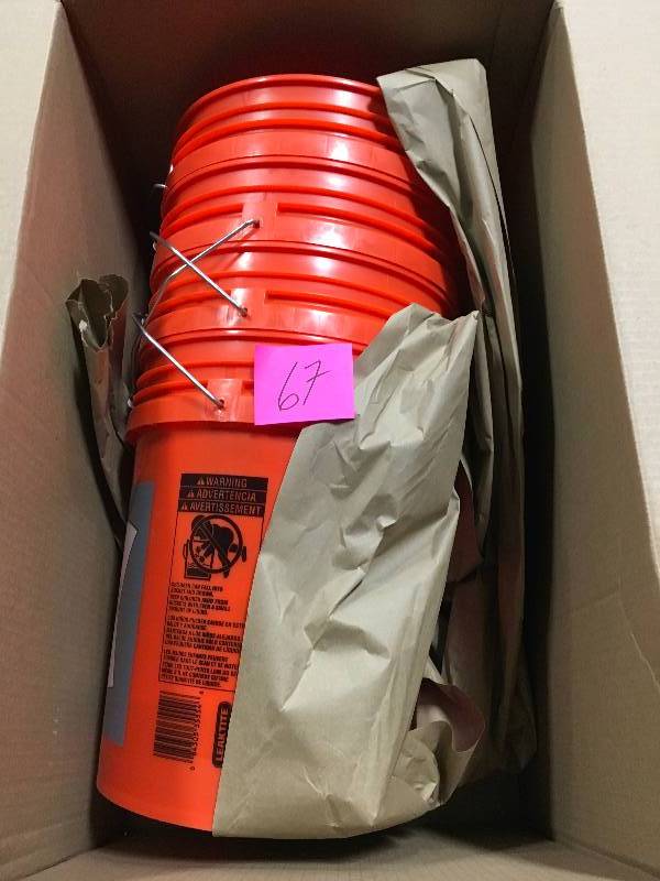 lot 67 image: The Home Depot 5-gal. Homer Bucket not used