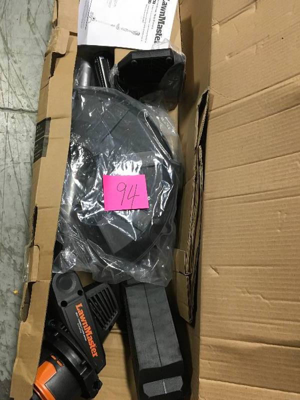 lot 94 image: Lawnmaster 14 in. 60-Volt Max Cordless Electric String Trimmer  in good condition