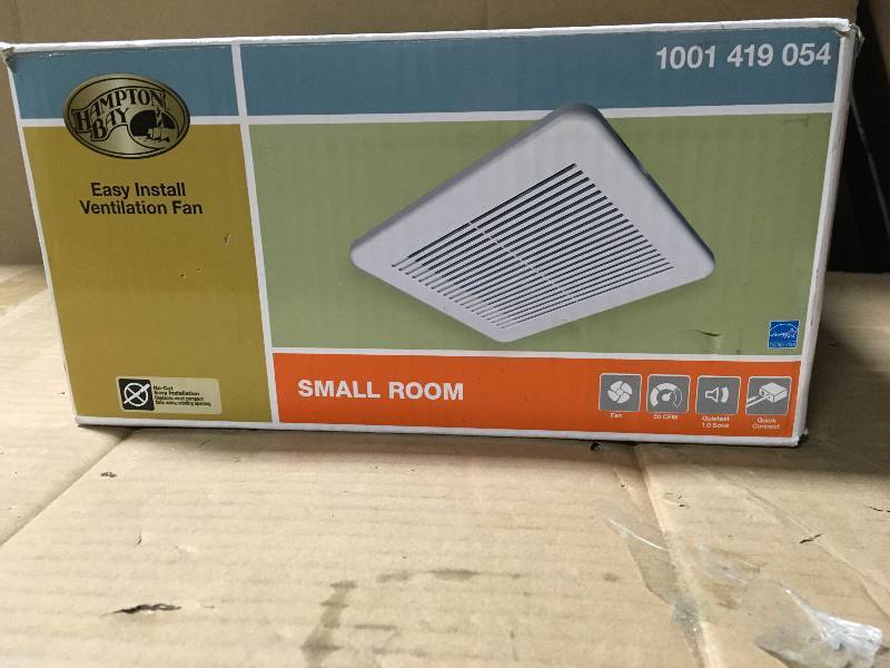 lot 98 image: Hampton Bay 50 CFM Ceiling Bathroom Exhaust Fan  in good condition