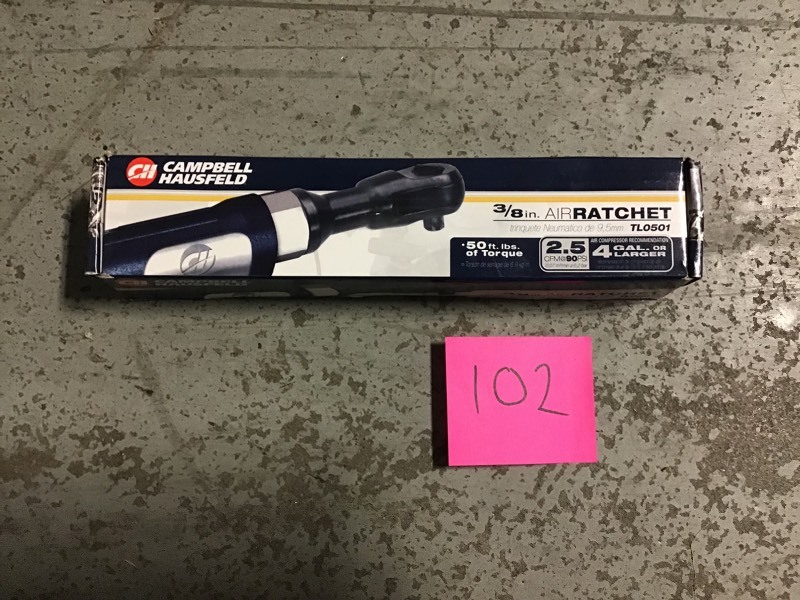 lot 102 image: Campbell Hausfeld TL050101AV 3.8 Air Ratchet new
