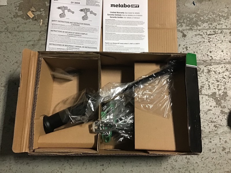 lot 103 image: METABO HPT-DV36DAQ4M Multivolt 36V Brushless Hammer Drill (Bare Tool) new