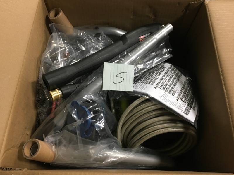 lot 5 image: RYOBI 1,700 PSI 1.2 GPM Electric Pressure Washer open box not used