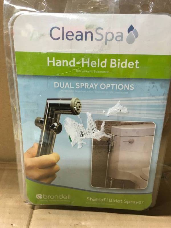 lot 11 image: Brondell CleanSpa Hand Held Bidet in Silver in good condition