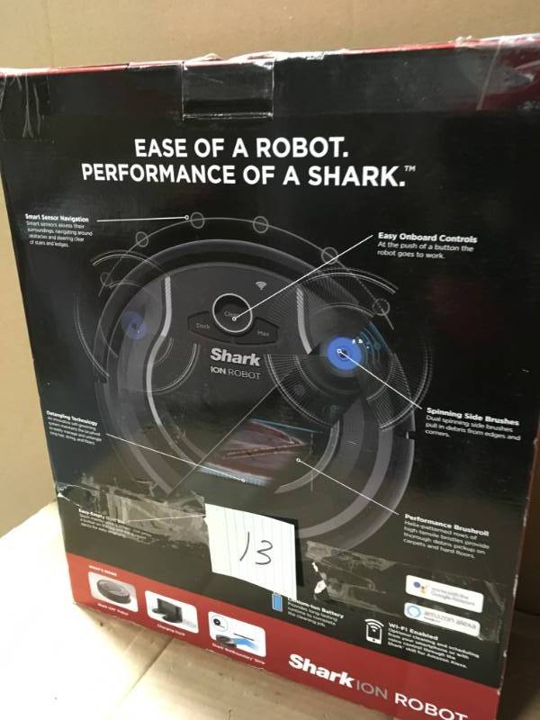 lot 13 image: Shark ION ROBOT 750 Connected Robotic Vacuum Cleaner in good condition