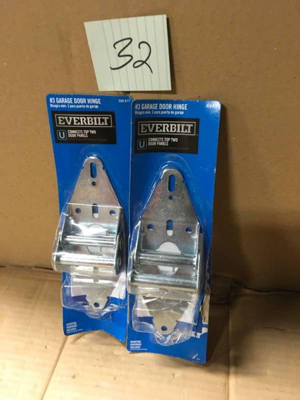lot 32 image: Everbilt Number-3 Hinge for Garage Doors in good condition