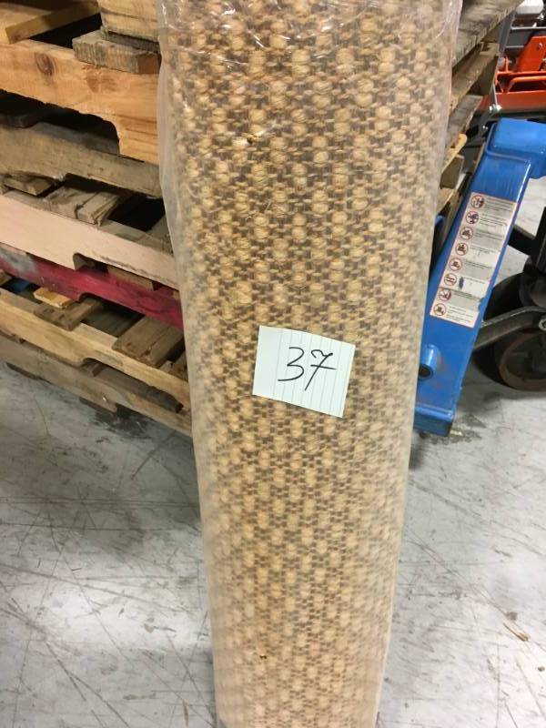 lot 37 image: Adirondack Sisal Black 3 ft. x 5 ft. Area Rug not used