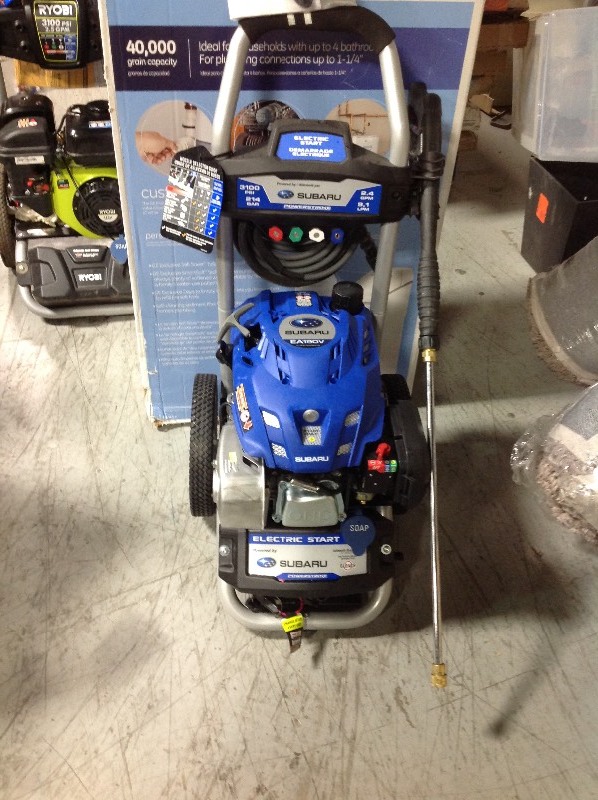 lot 106 image: PowerStroke  3,100-PSI 2.4-GPM Subaru Electric Start Gas Pressure Washer in good conditions