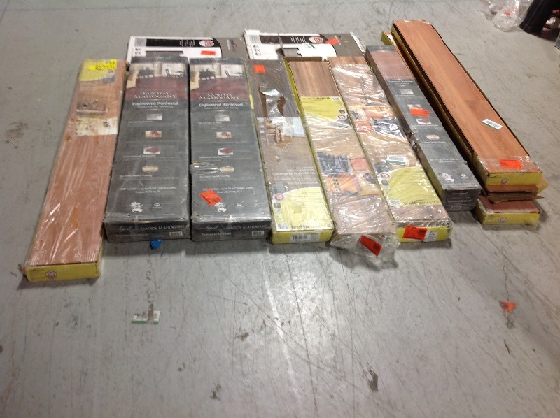 lot 118 image: WHOLESALE MIXED LOT OF RETURNS  flooring different sizes